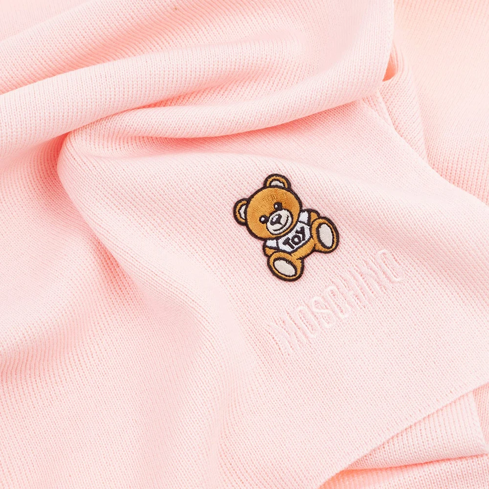 MOSCHINO 女士粉色泰迪熊羊毛围巾 30620-M209-5008 商品