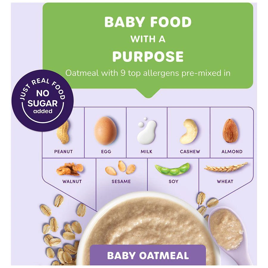 商品Ready, Set, Food!|Organic Baby Oatmeal, Original,价格¥66,第5张图片详细描述