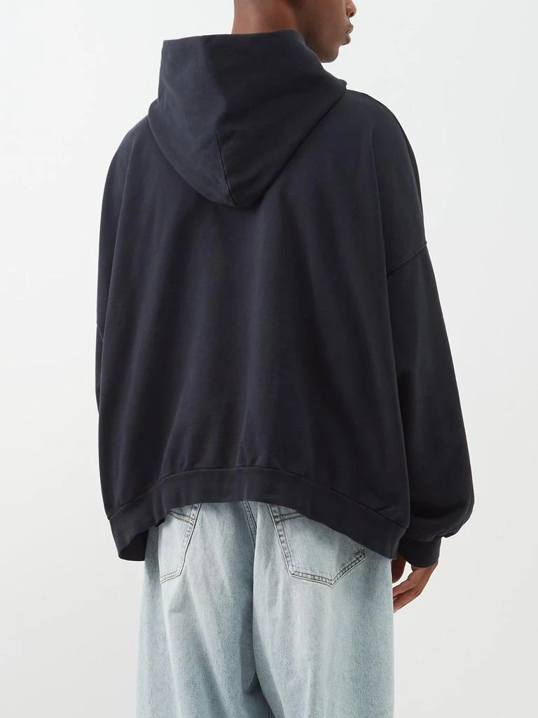 商品Balenciaga|Logo-embroidered cotton-jersey hoodie,价格¥9193,第5张图片详细描述