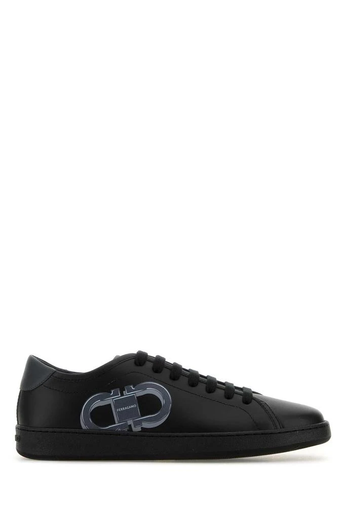 商品Salvatore Ferragamo|Black Leather Brandy 1 Sneakers,价格¥3925,第1张图片