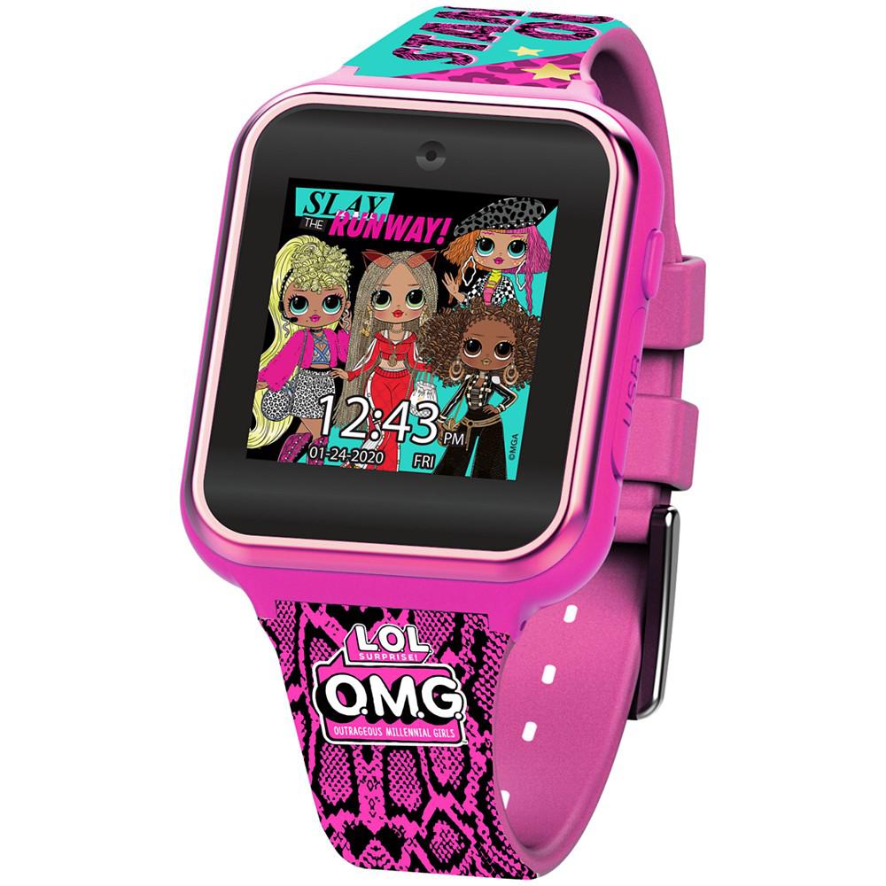 Kid's OMG Multicolored Silicone Touchscreen Smart Watch 46x41mm商品第2张图片规格展示