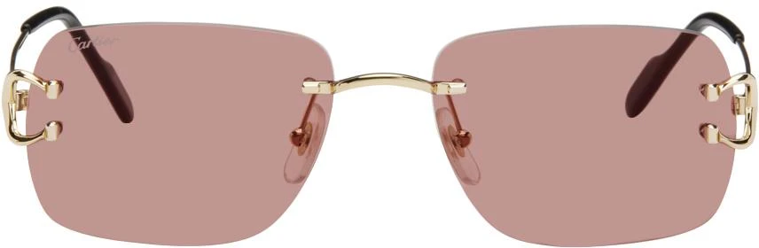 商品Cartier|Gold 'C De Cartier' Sunglasses,价格¥8726,第1张图片