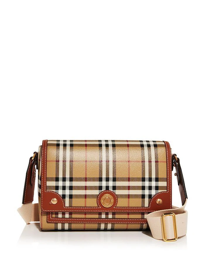 商品Burberry|Check & Leather Note Crossbody Bag,价格¥13314,第1张图片