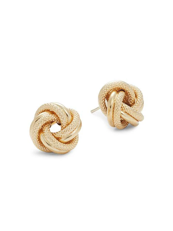 商品Saks Fifth Avenue|14K Yellow Gold Knot Stud Earrings,价格¥2677,第1张图片