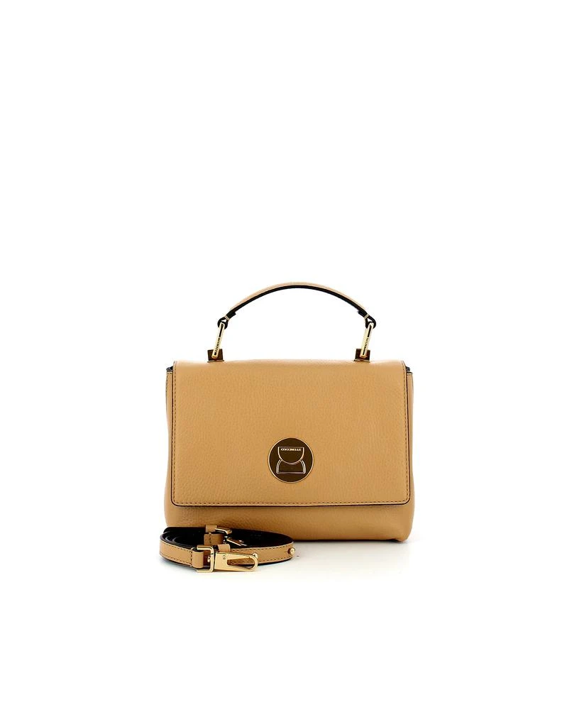 商品Coccinelle|Light Brown Grainy Leather Liya Crossbody Bag,价格¥918,第2张图片详细描述