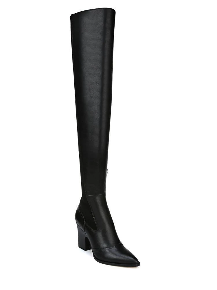 商品Sam Edelman|Natasha Leather Knee Length Heeled Boots,价格¥510,第2张图片详细描述