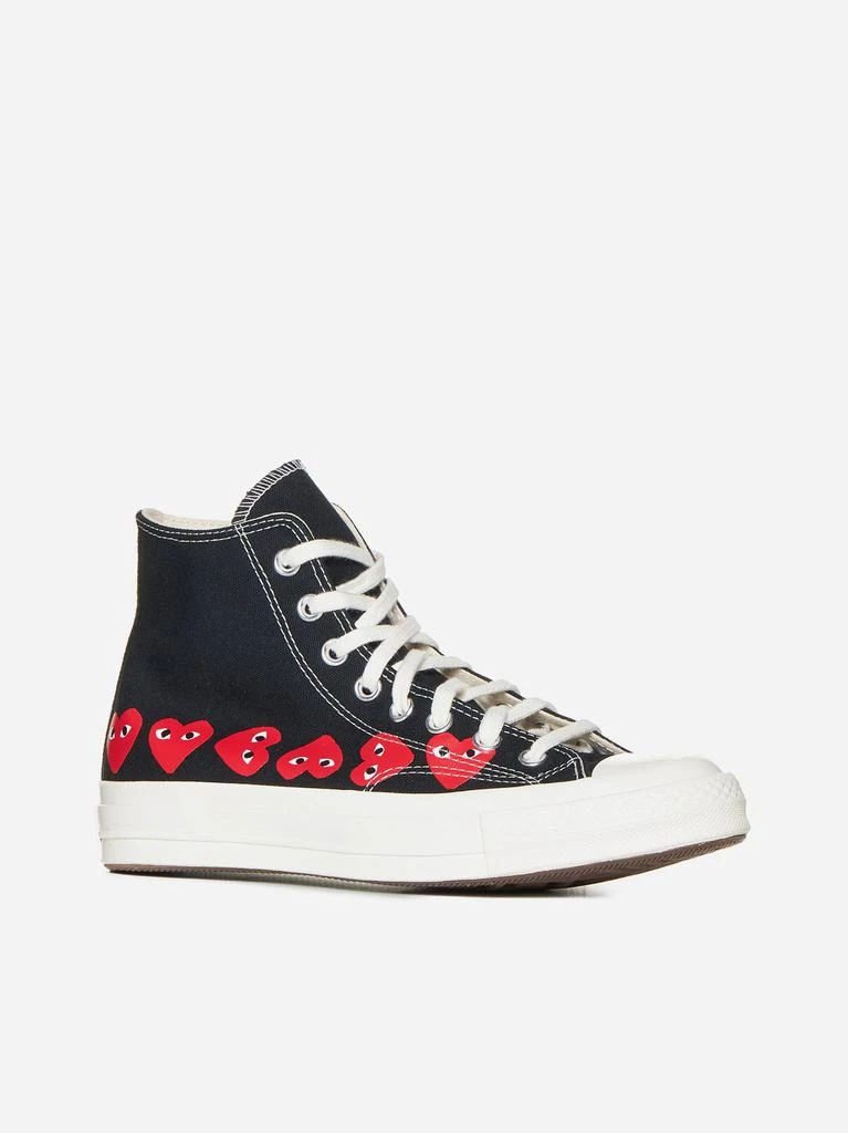 商品Comme des Garcons|X Converse Canvas High-top Sneakers,价格¥1014,第2张图片详细描述