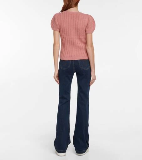 商品See by Chloé|Open-knit alpaca wool-blend top,价格¥1651,第3张图片详细描述