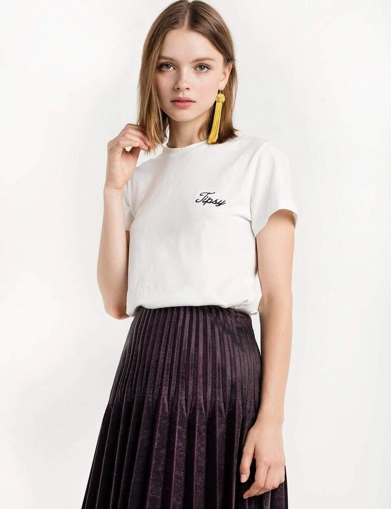 商品Pixie Market|Tipsy Embroidered Tee,价格¥437,第4张图片详细描述