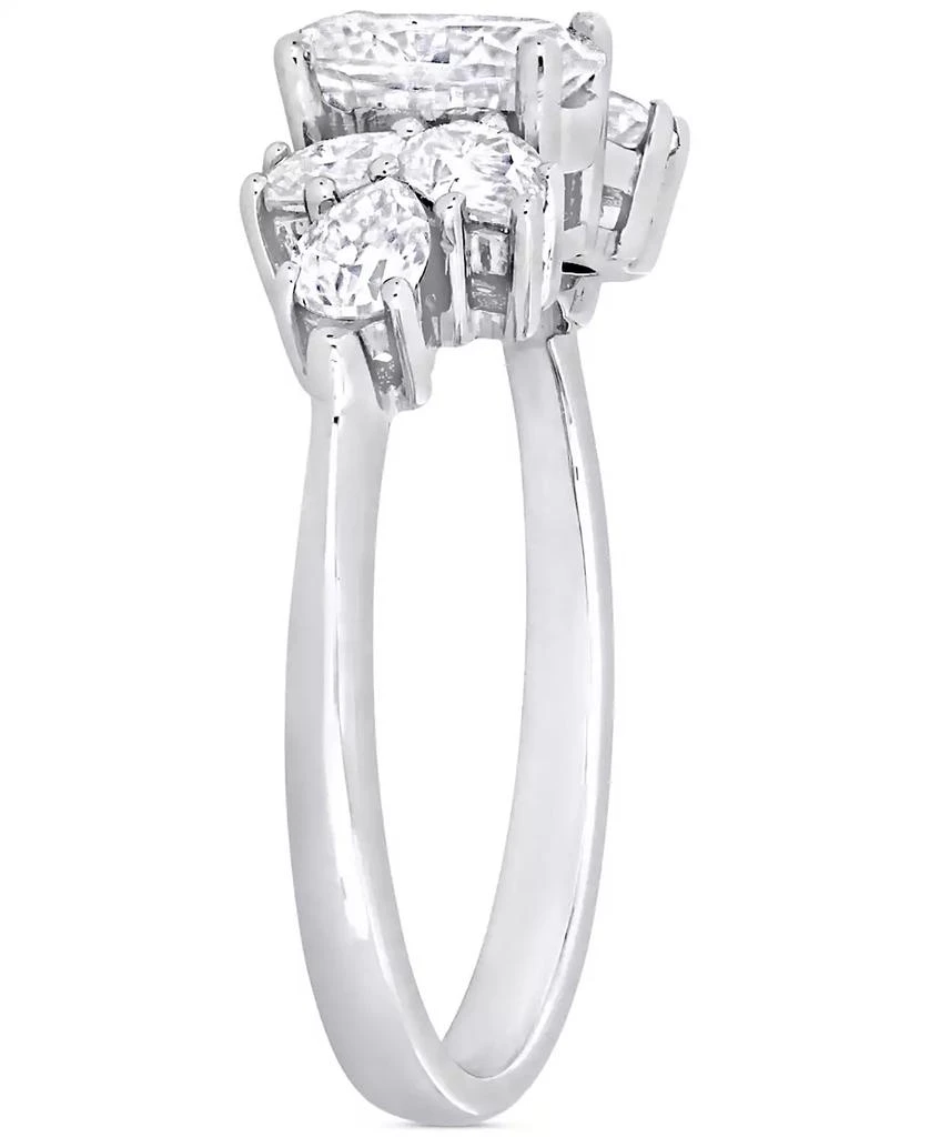 商品Macy's|Moissanite Mixed-Cut Engagement Ring (2 ct. t.w.) in 10k White Gold,价格¥4843,第5张图片详细描述