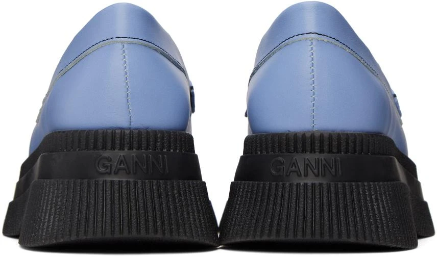 商品Ganni|Blue Wallaby Creepers Loafers,价格¥925,第2张图片详细描述