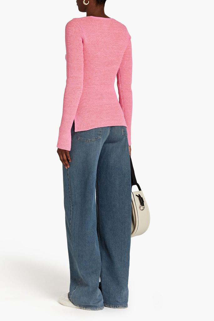 Cutout ribbed cotton-blend sweater商品第3张图片规格展示