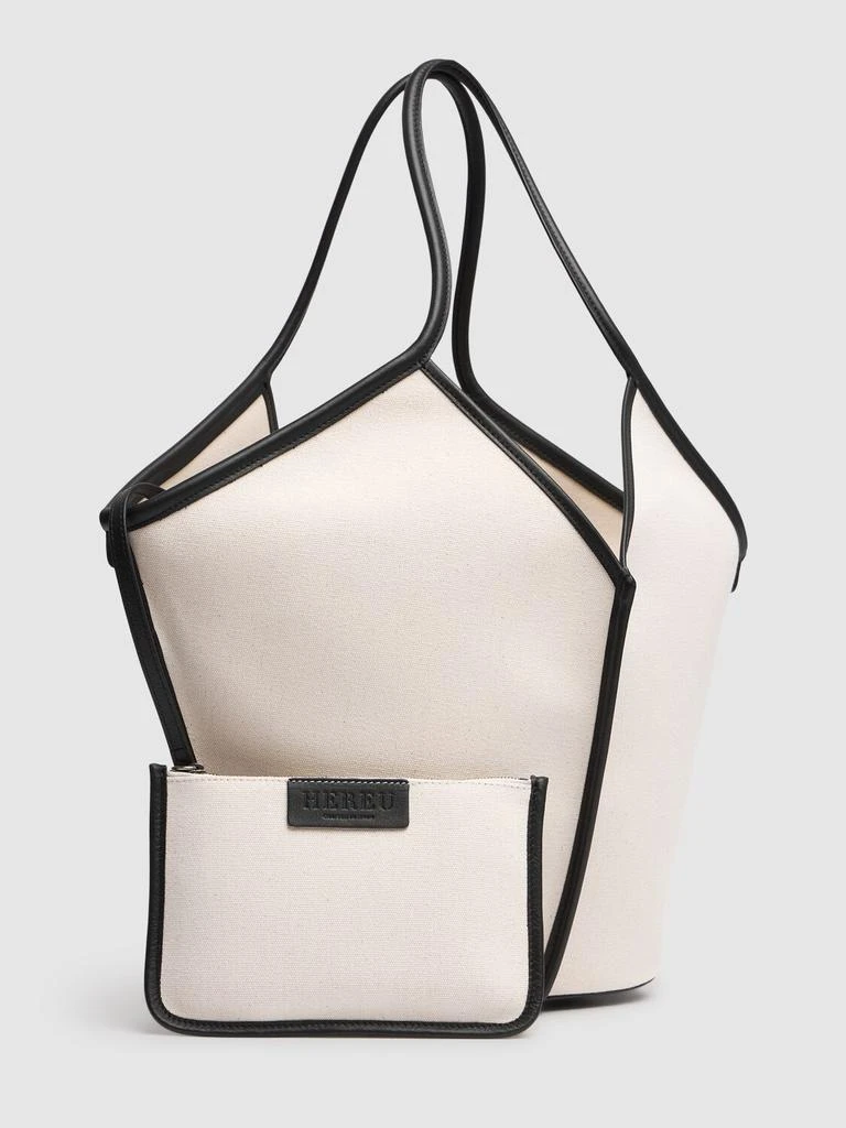 商品Hereu|Calella Canvas & Leather Tote Bag,价格¥3320,第3张图片详细描述