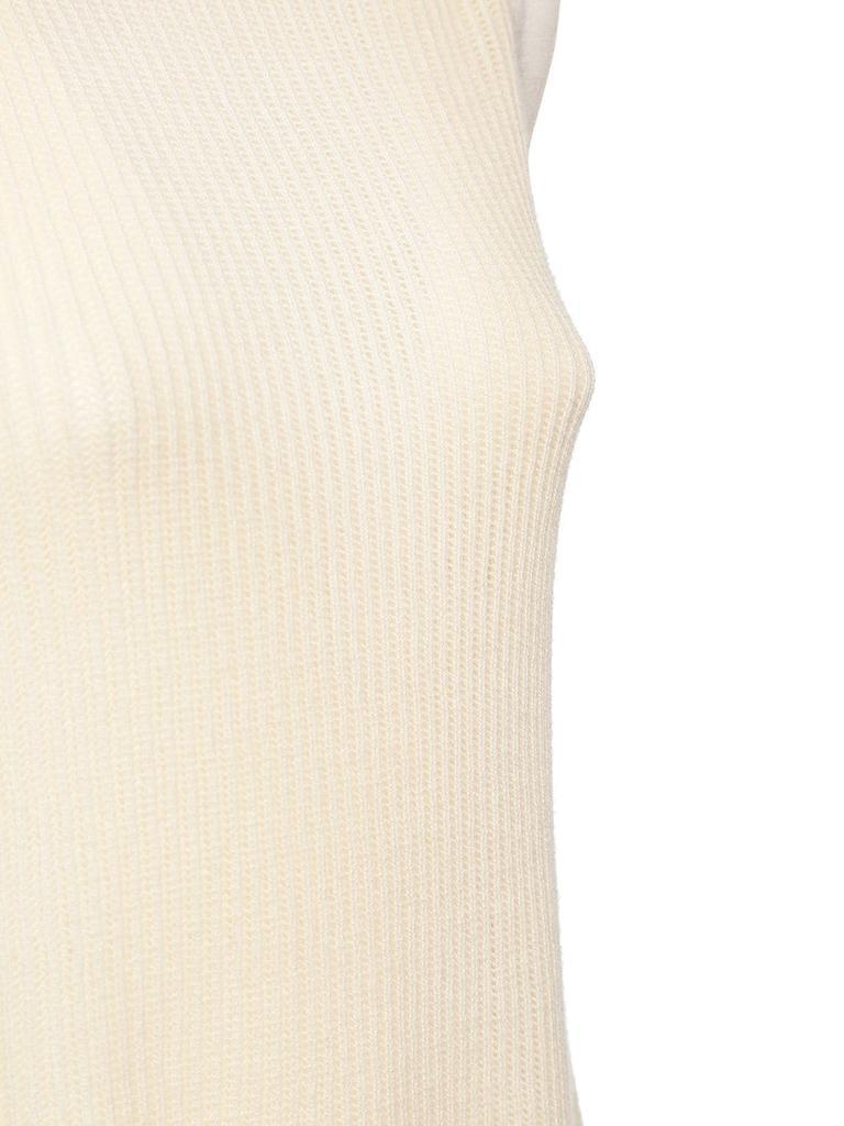 商品AGNONA|Sleeveless Cashmere Rib Knit Top,价格¥5134,第5张图片详细描述