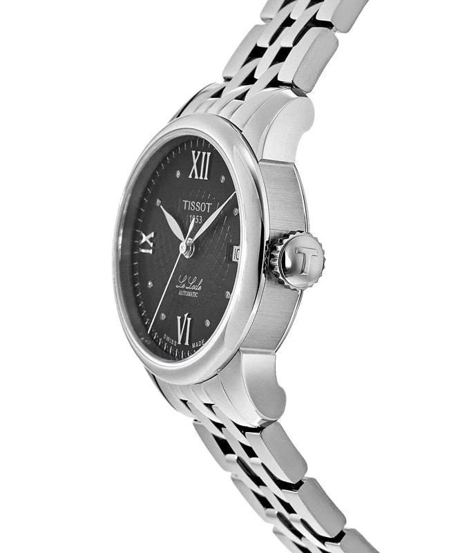 商品Tissot|Tissot Le Locle Automatic Black Diamond Dial Steel Women's Watch T41.1.183.56,价格¥2110,第3张图片详细描述