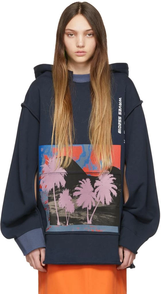 商品Ambush|Navy 'Waves' Hoodie,价格¥2280,第1张图片