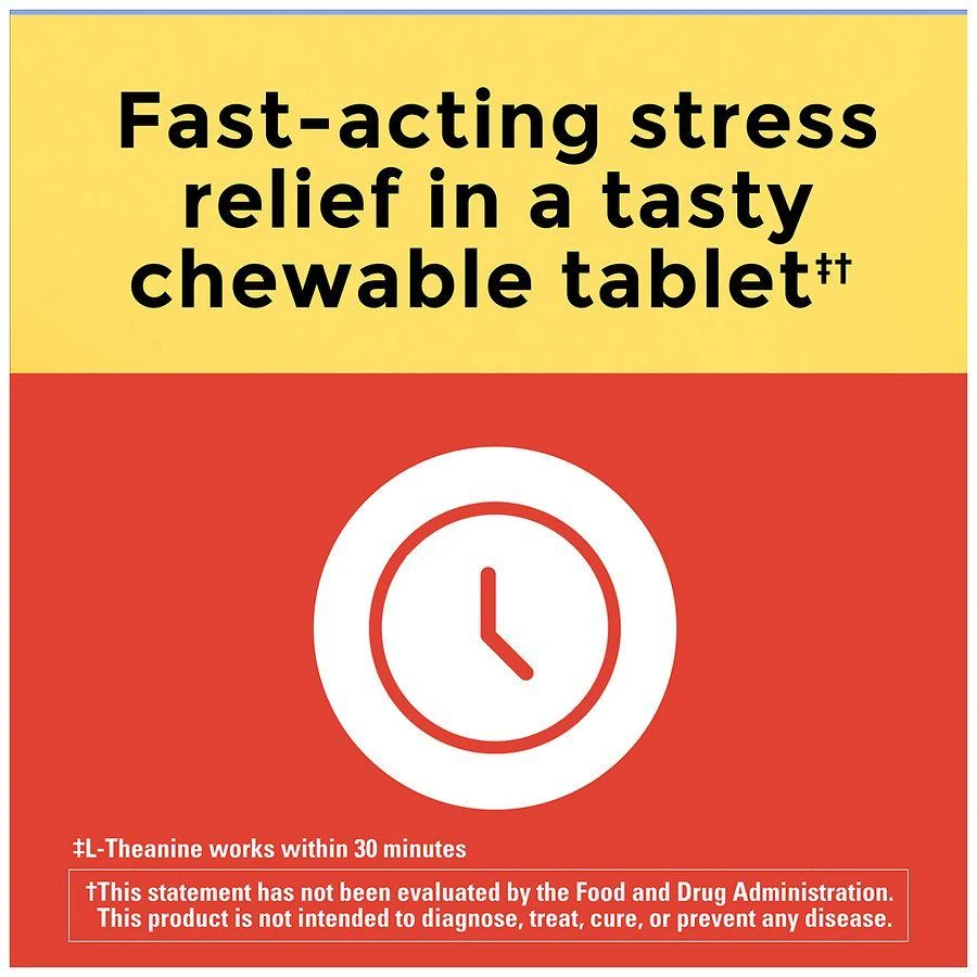 L-Theanine 200 mg Chewable Tablets Tropical Fruit 商品