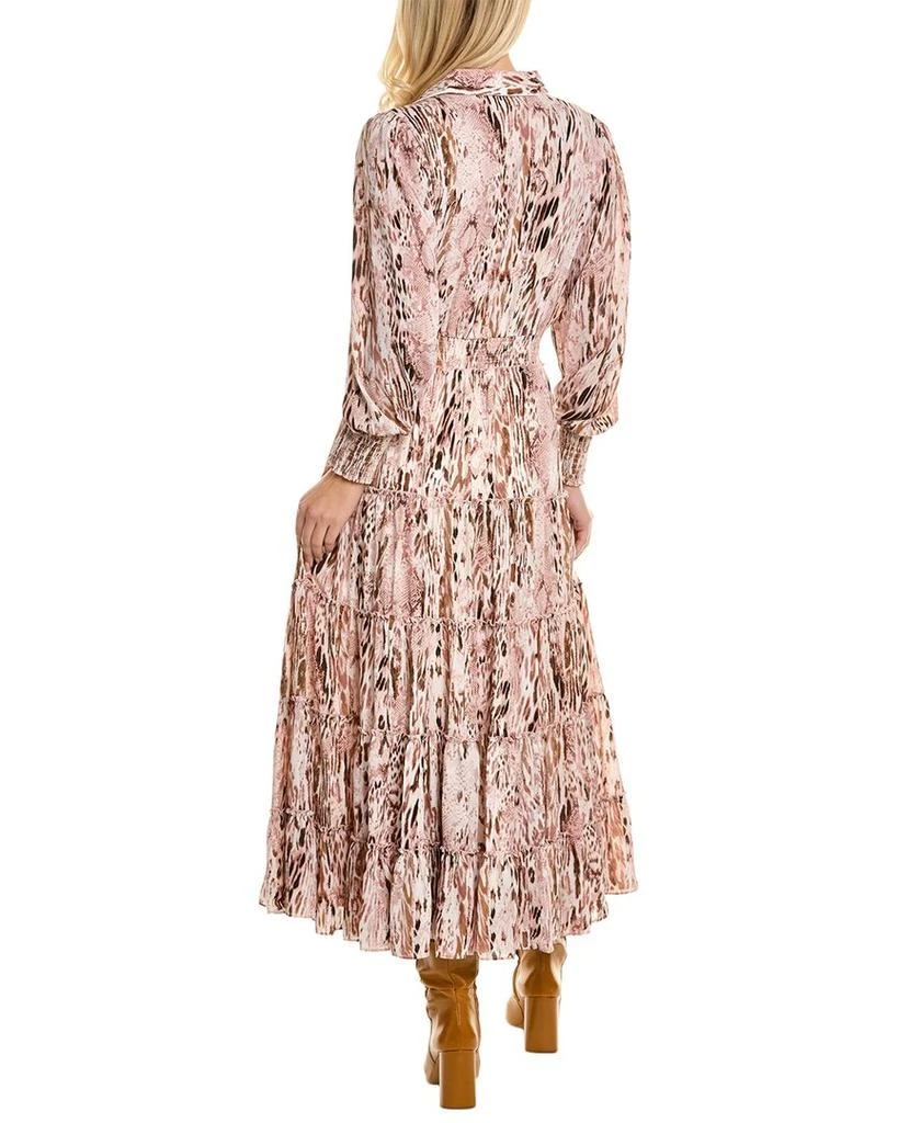 商品Tahari|T Tahari Half Placket Tiered Maxi Dress,价格¥528,第2张图片详细描述