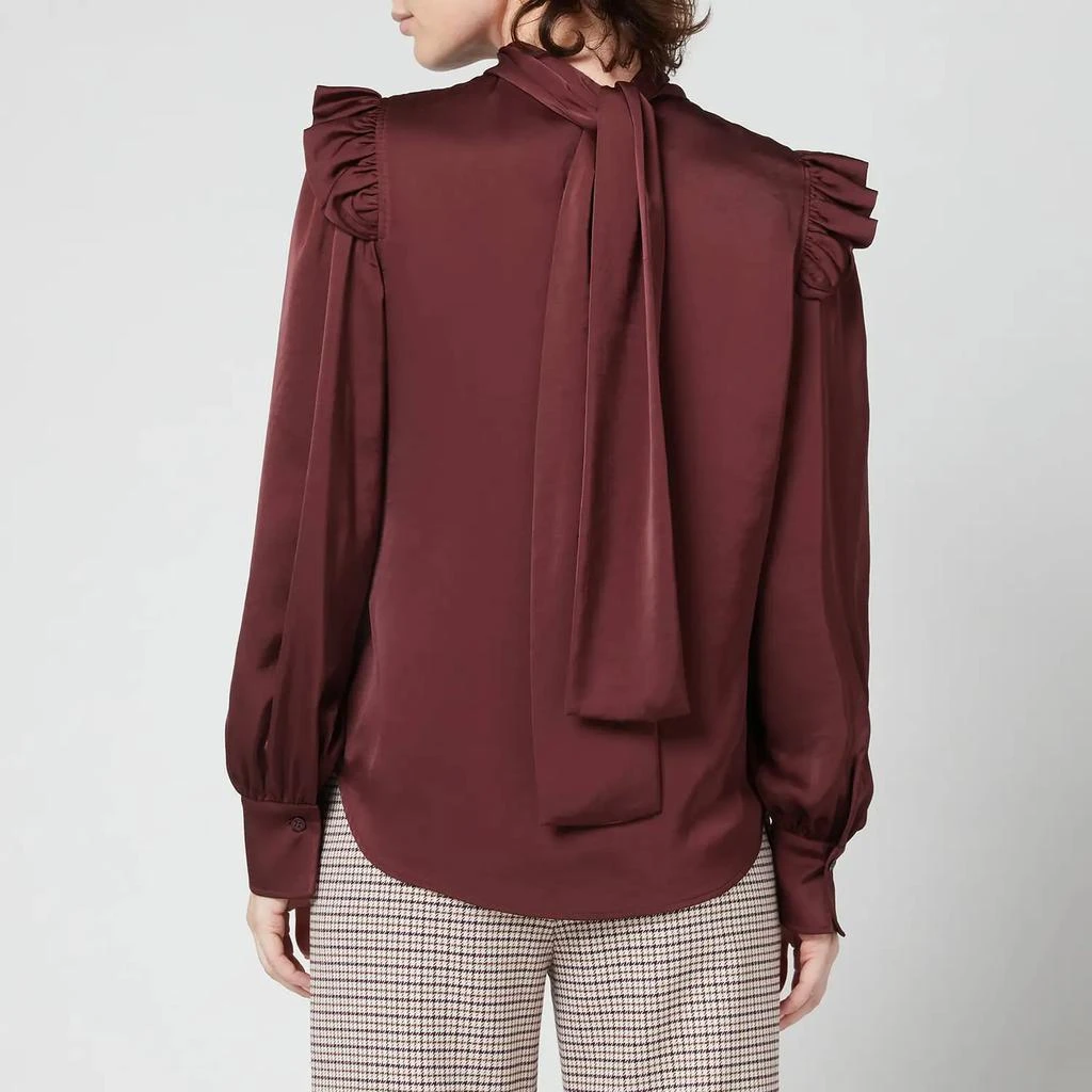 商品See by Chloé|See By Chloé Women's Washed Satin Blouse - Brown,价格¥655,第2张图片详细描述