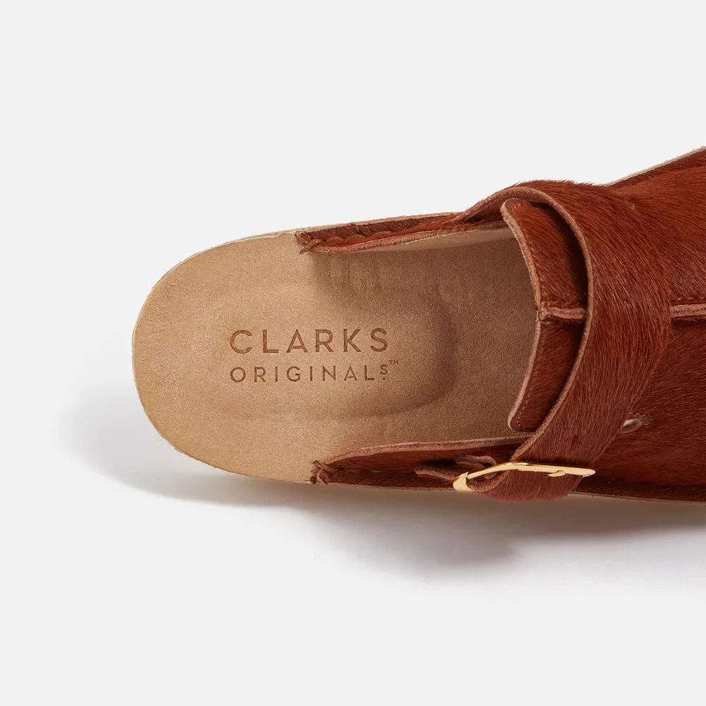 商品Clarks|Clarks Originals Men's Trek Calf Hair Mules,价格¥980,第3张图片详细描述