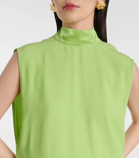 商品Taller Marmo|Miami绉纱卡迪面料加长连衣裙,价格¥9793,第4张图片详细描述