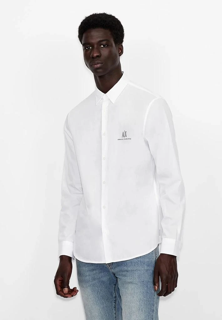 商品Armani Exchange|ARMANI EXCHANGE Shirts White,价格¥733,第3张图片详细描述