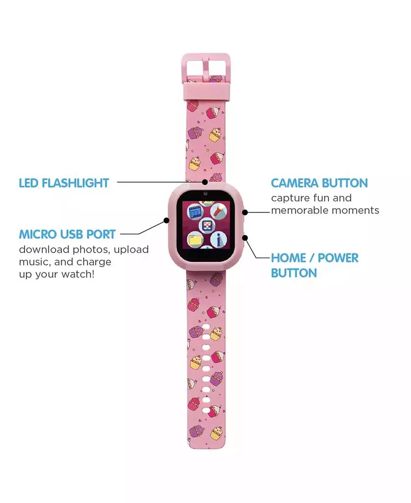 商品Playzoom|V3 Girls Pink Silicone Smartwatch 42mm Gift Set,价格¥225,第2张图片详细描述