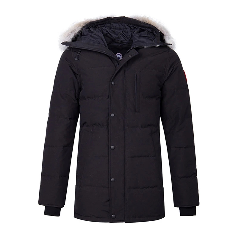 商品[国内直发] Canada Goose|Canada Goose 加拿大鹅 男士连帽拉链羽绒服 3805M-BLACK,价格¥9573,第1张图片