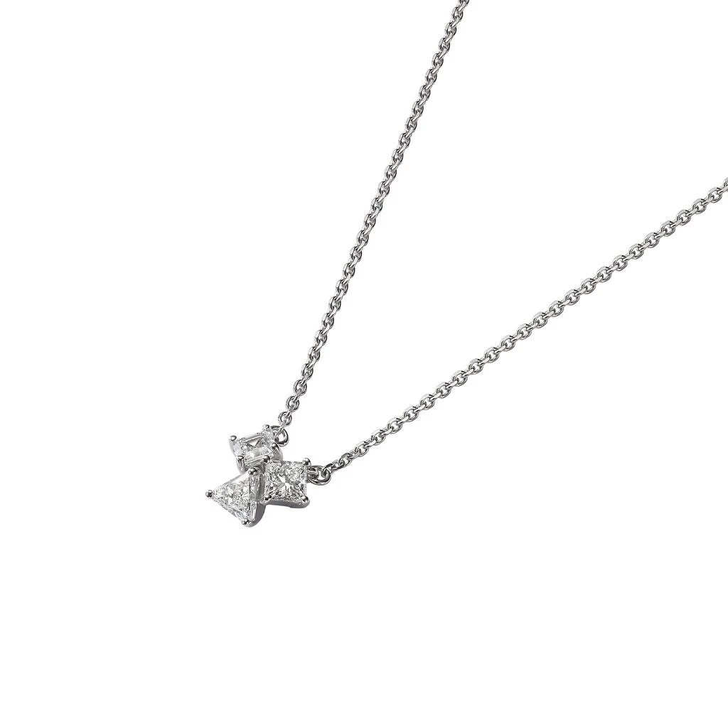 商品AME|Âme Trio 18K White Gold, Lab-Grown Diamond 0.78ct. tw. Small Pendant Necklace,价格¥12487,第2张图片详细描述