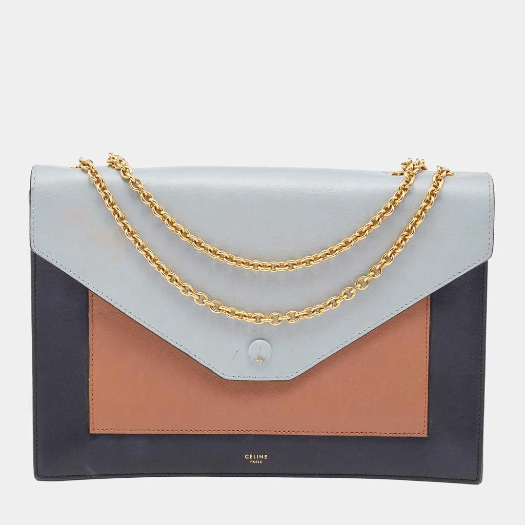 商品[二手商品] Celine|Celine Multicolor Leather Pocket Envelope Shoulder Bag,价格¥3092,第1张图片