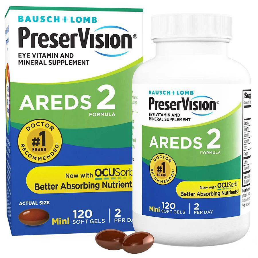 PreserVision AREDS 2 Formula Eye Vitamin & Mineral Supplement Softgels 1