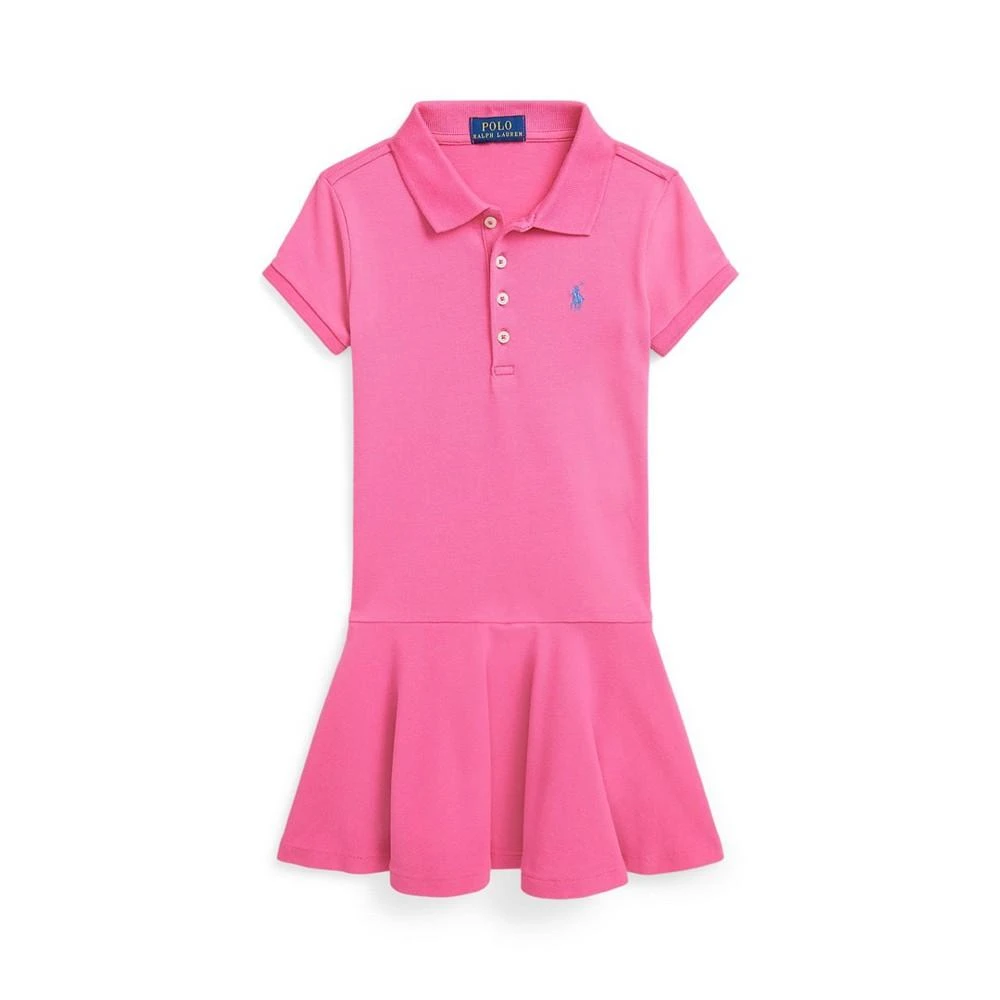 商品Ralph Lauren|Toddler and Little Girls Stretch Mesh Polo Dress,价格¥349,第1张图片