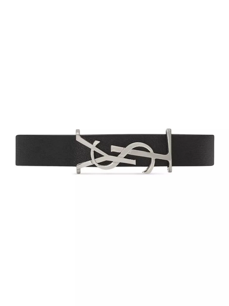 商品Yves Saint Laurent|Cassandre Bracelet in Leather,价格¥2623,第1张图片