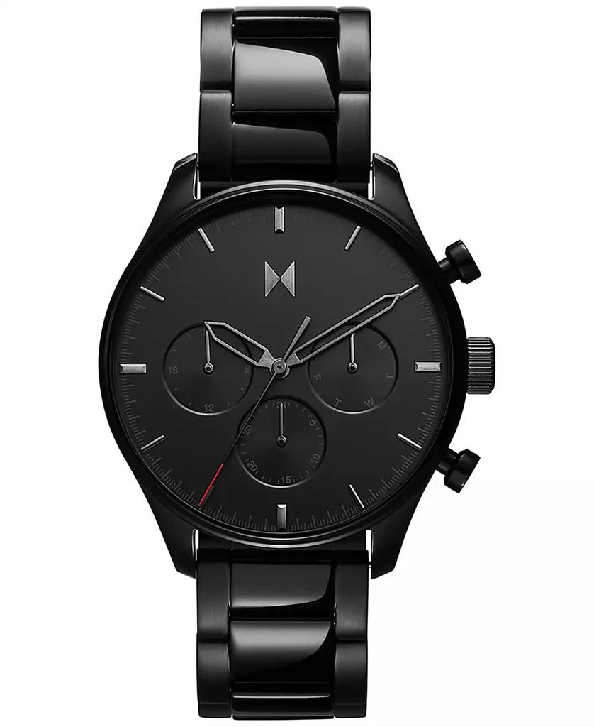 商品MVMT|Men's Chronograph Airhawk Black-Tone Stainless Steel Bracelet Watch 42mm,价格¥1130,第1张图片