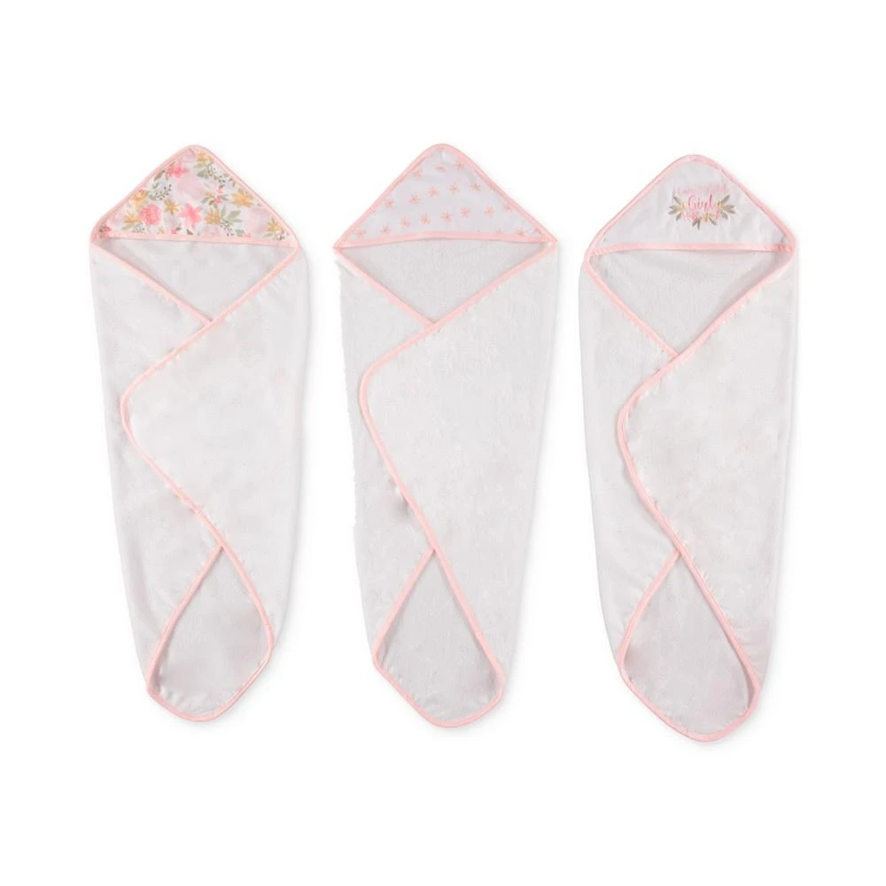 Baby Girls Hooded Bath Towel and Washcloth, 6 Piece Set 商品