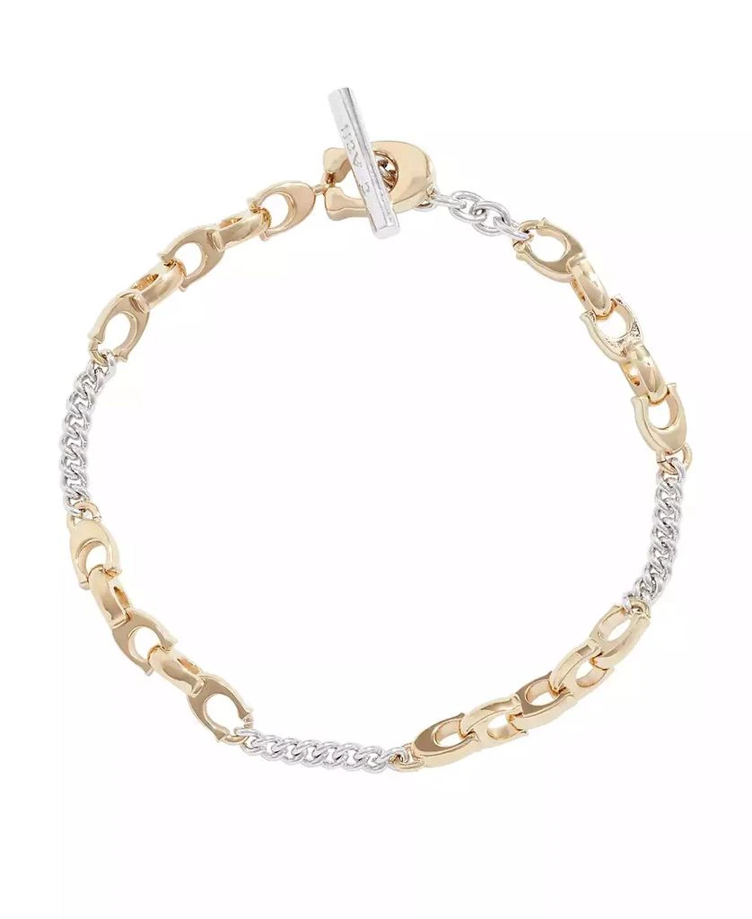 商品Coach|Signature Mixed Chain Bracelet,价格¥718,第2张图片详细描述