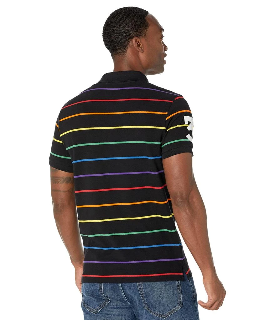 商品U.S. POLO ASSN.|Short Sleeve Slim Fit Pride Yarn-Dye Striped Polo,价格¥210,第2张图片详细描述