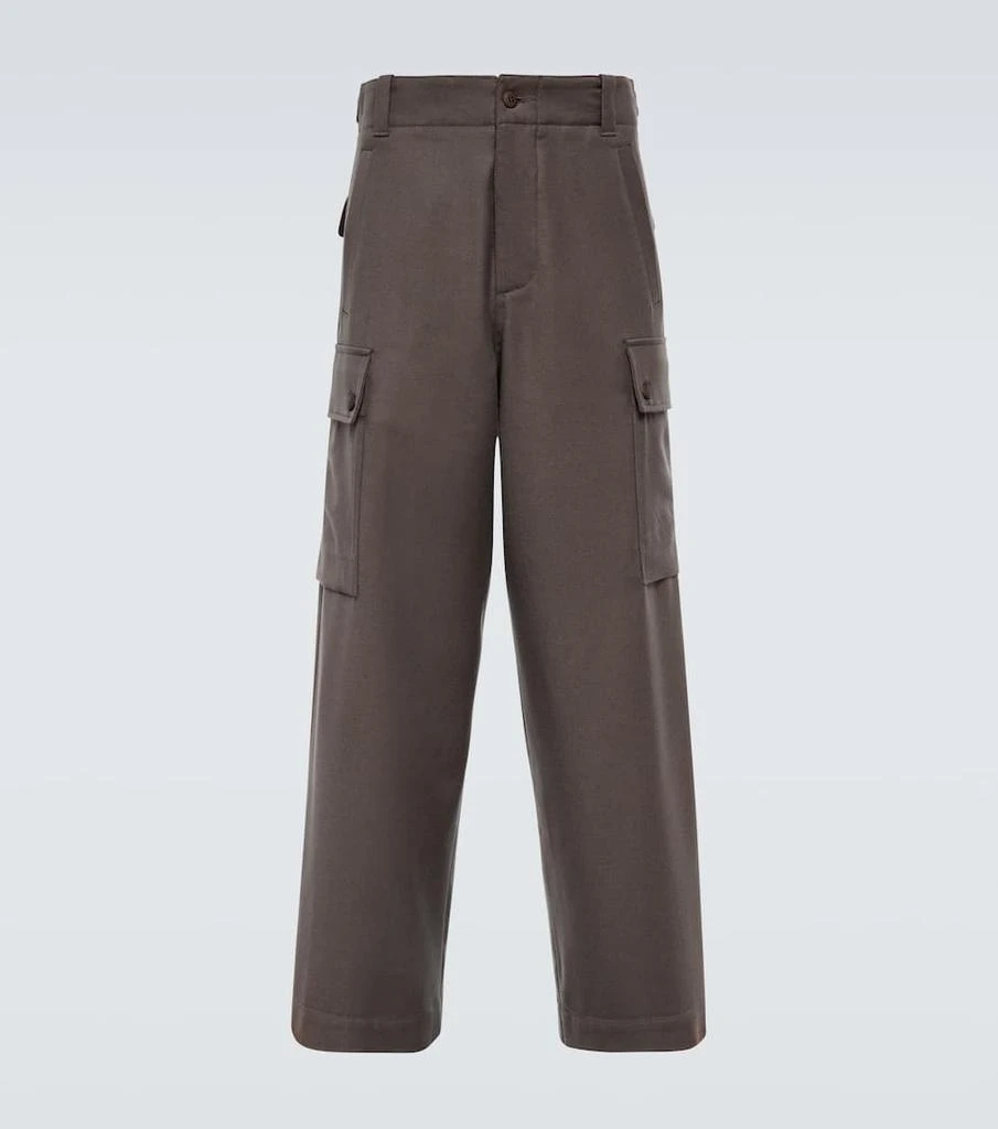 商品Giorgio Armani|羊毛高腰工装裤,价格¥4204,第1张图片