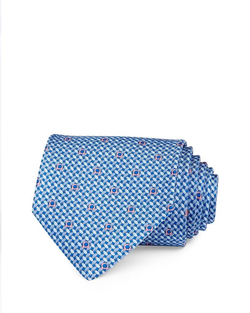 商品Salvatore Ferragamo|Woven Gancini Silk Classic Necktie,价格¥1547,第1张图片