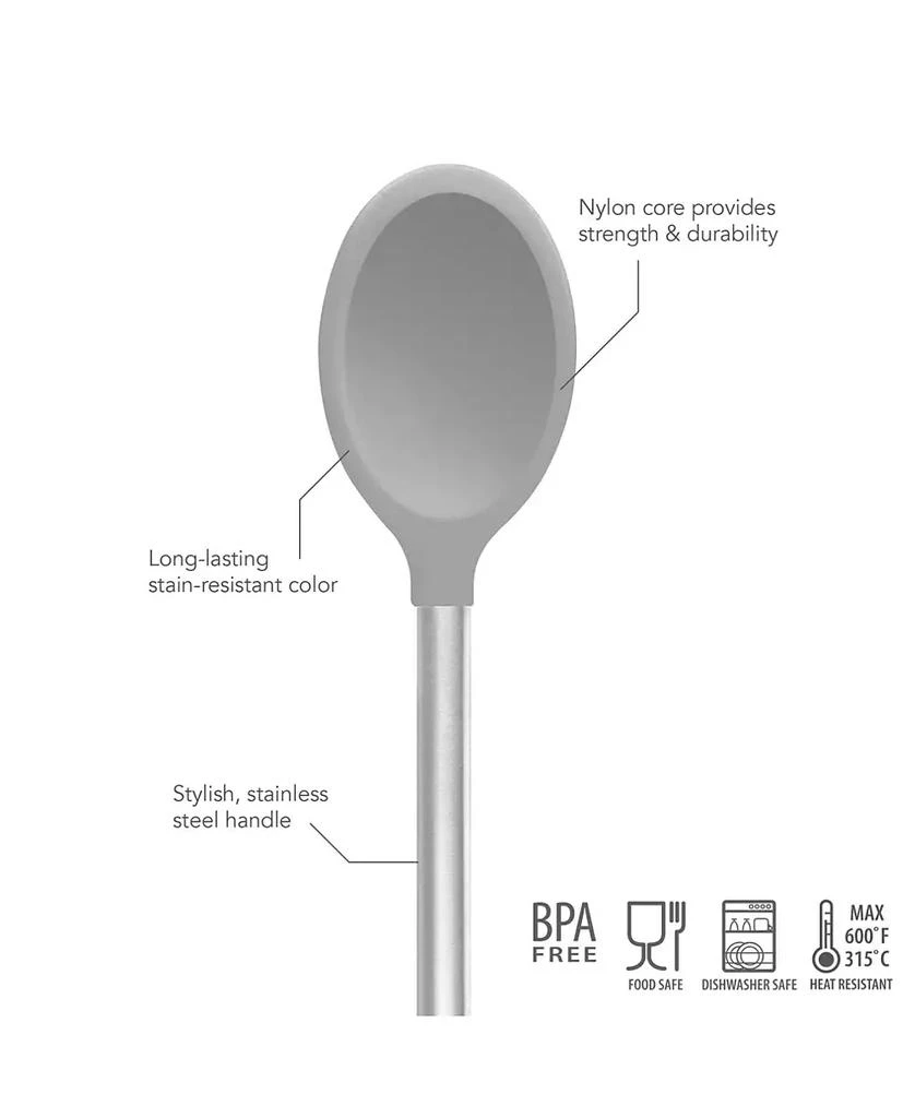 Silicone Mixing Spoon With Stainless Steel Handle 商品