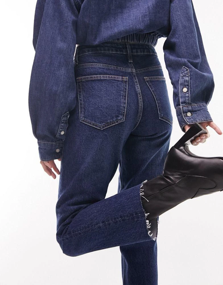 商品Topshop|Topshop Straight jeans in indigo,价格¥199,第1张图片