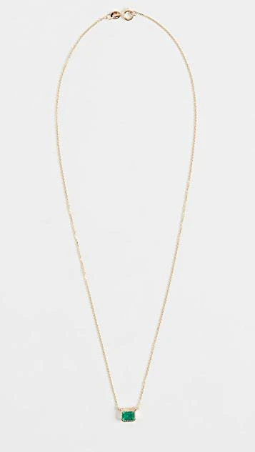 商品Jennie Kwon 设计|14k Emerald Lexie 项链,价格¥7492,第3张图片详细描述