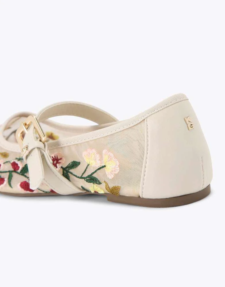 商品KG Kurt Geiger|KG Kurt Geiger Nina mesh ballets in white comb,价格¥1195,第2张图片详细描述