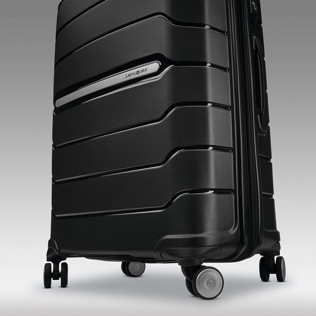 Samsonite Freeform Hardside Expandable with Double Spinner Wheels, Checked-Large 28-Inch, Black 商品