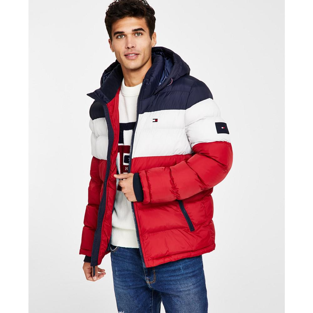 汤米·希尔费格Tommy HilfigerMen's Quilted Puffer 男士夹克 梅西独家Jacket, Created