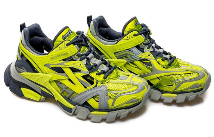 商品[国内直发] Balenciaga|巴黎世家 Track 2.0 网布 舒适 低帮 老爹鞋 男款 黄色,价格¥7958,第4张图片详细描述