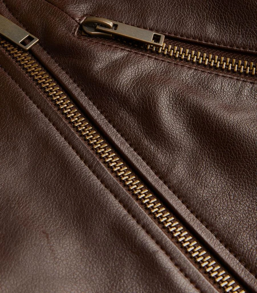 商品Weekend Max Mara|Leather Asymmetric Zip Skirt,价格¥3728,第5张图片详细描述