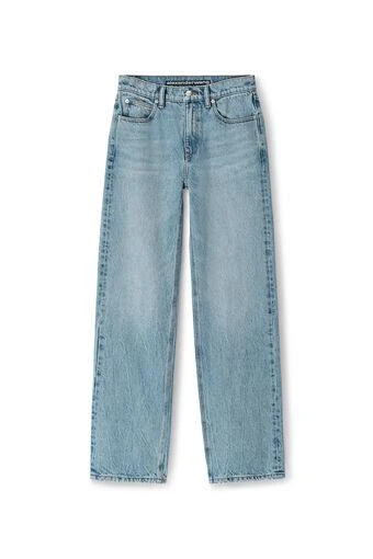 ALEXANDER WANG WOMEN EZ MID-RISE STRAIGHT-LEG JEAN 商品