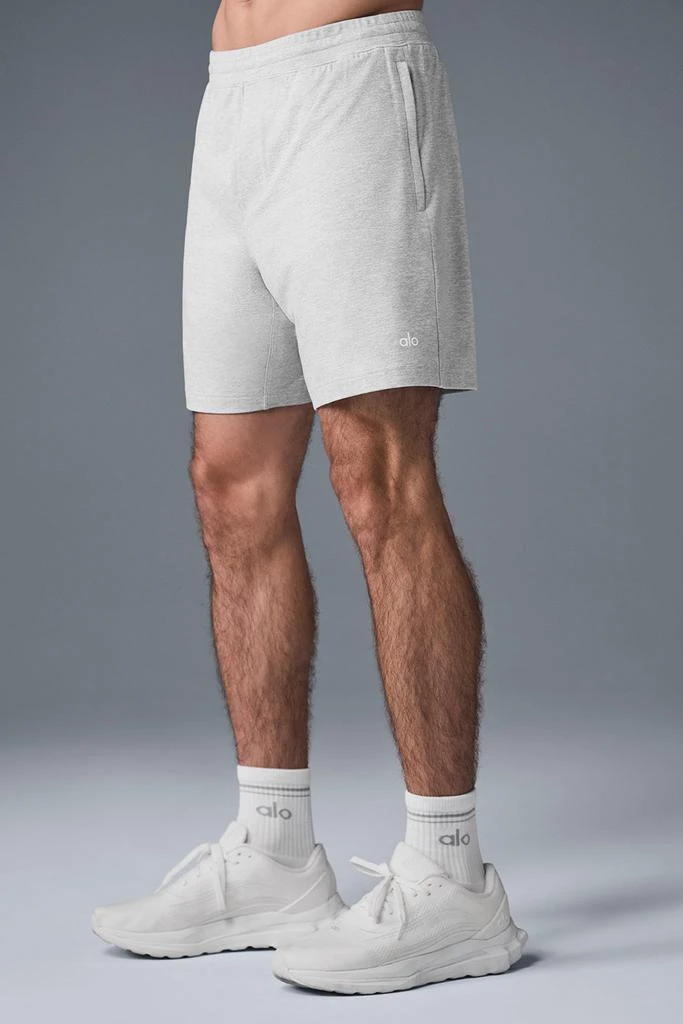 商品Alo|7" Conquer React Performance Short - Athletic Heather Grey,价格¥515,第3张图片详细描述