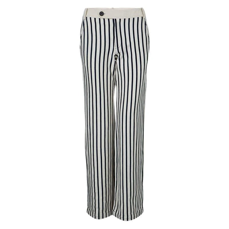 商品[二手商品] Derek Lam|10 Crosby Derek Lam Striped Cotton Trousers S,价格¥1122,第1张图片